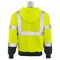Deltaplus Sweatshirt, Hooded, Hi-Viz, Lime/Black, 6X 62992 - alternate 3